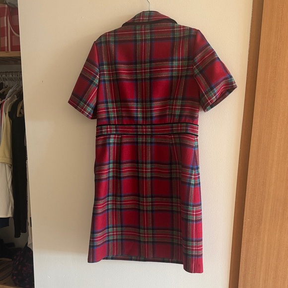Boden Red and Blue Plaid Dress size U.S. 10 new with tags - Picture 2 of 3